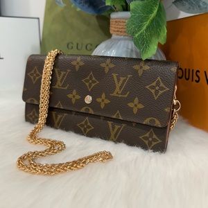 Louis Vuitton Sarah Wallet On Chain | 872AN